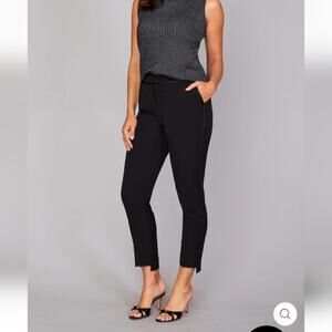 Peace of Cloth Gracie Pant Castle Stretch Grosgrain Trim Hi-Lo Hem Size 10